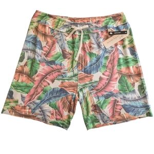 NANETTE LEPORE PLAY WOMEN'S SUPER SOFT TROPICAL DESIGN SHORTS SIZE XL
